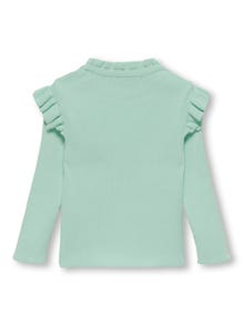 ONLY Mini Ruffle Pullover -Mist Green - 15256475