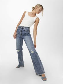 ONLY ONLCamille Life HW Wide High Waist Jeans -Medium Blue Denim - 15256490