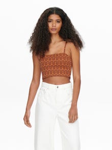 ONLY Patterned Top -New Wheat - 15256576