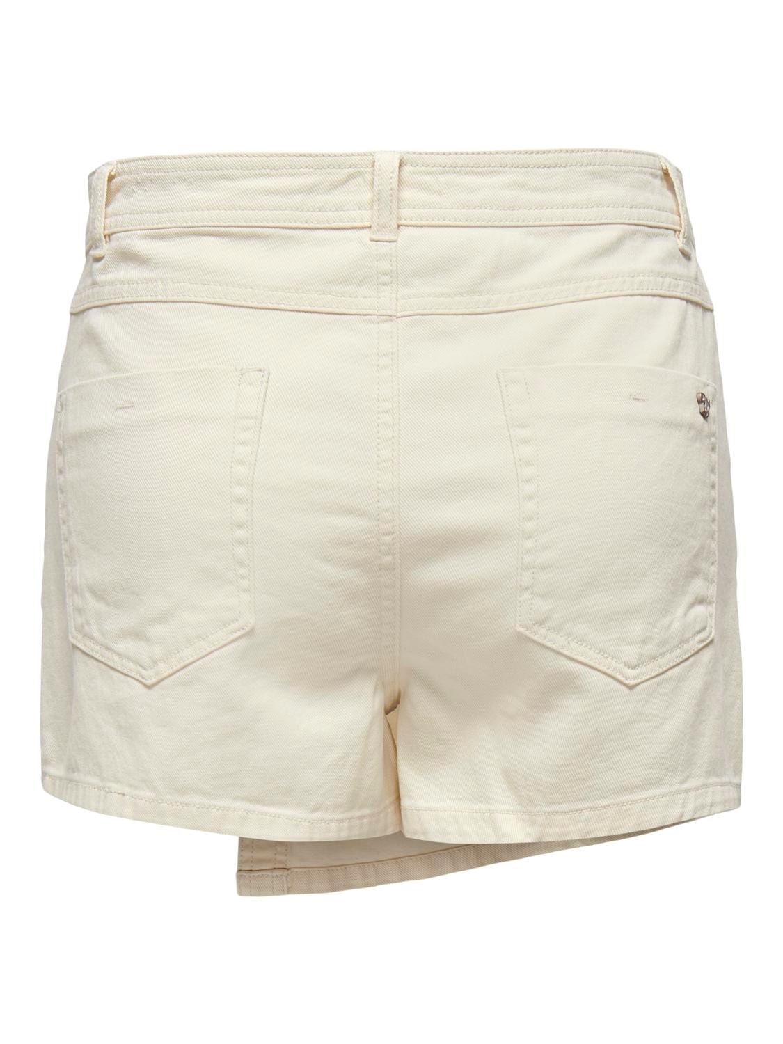 ONLY Mid waist Mini skirt -Ecru - 15256608