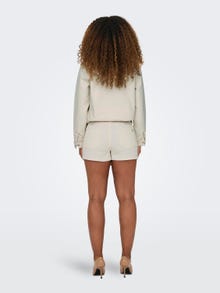 ONLY Mid waist Mini skirt -Ecru - 15256608