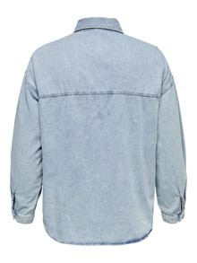 ONLY Oversize fit Jeansskjorta -Light Blue Denim - 15256660