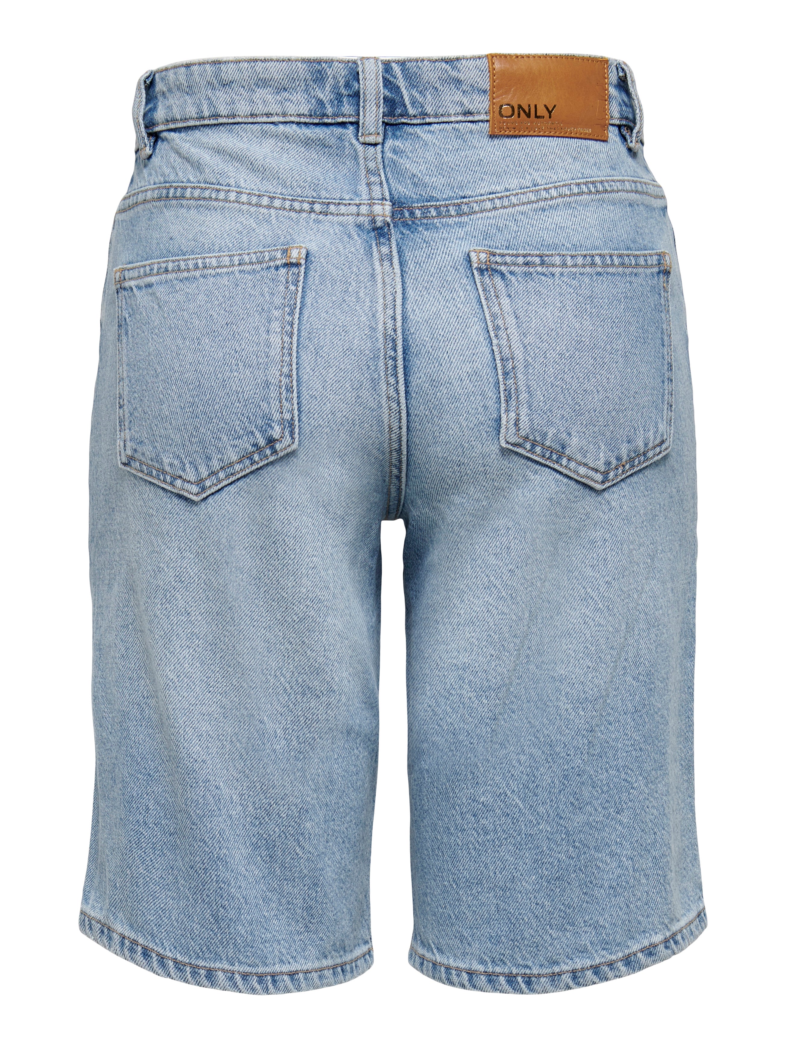 Thumbnail - Onlsonny Hohe Taille Normal Geschnitten Jeans-shorts