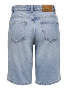 ONLY Regular Fit High waist Shorts -Light Blue Denim - 15256709