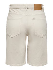 ONLY ONLSonny - Ample à taille haute Shorts en jean -Ecru - 15256709