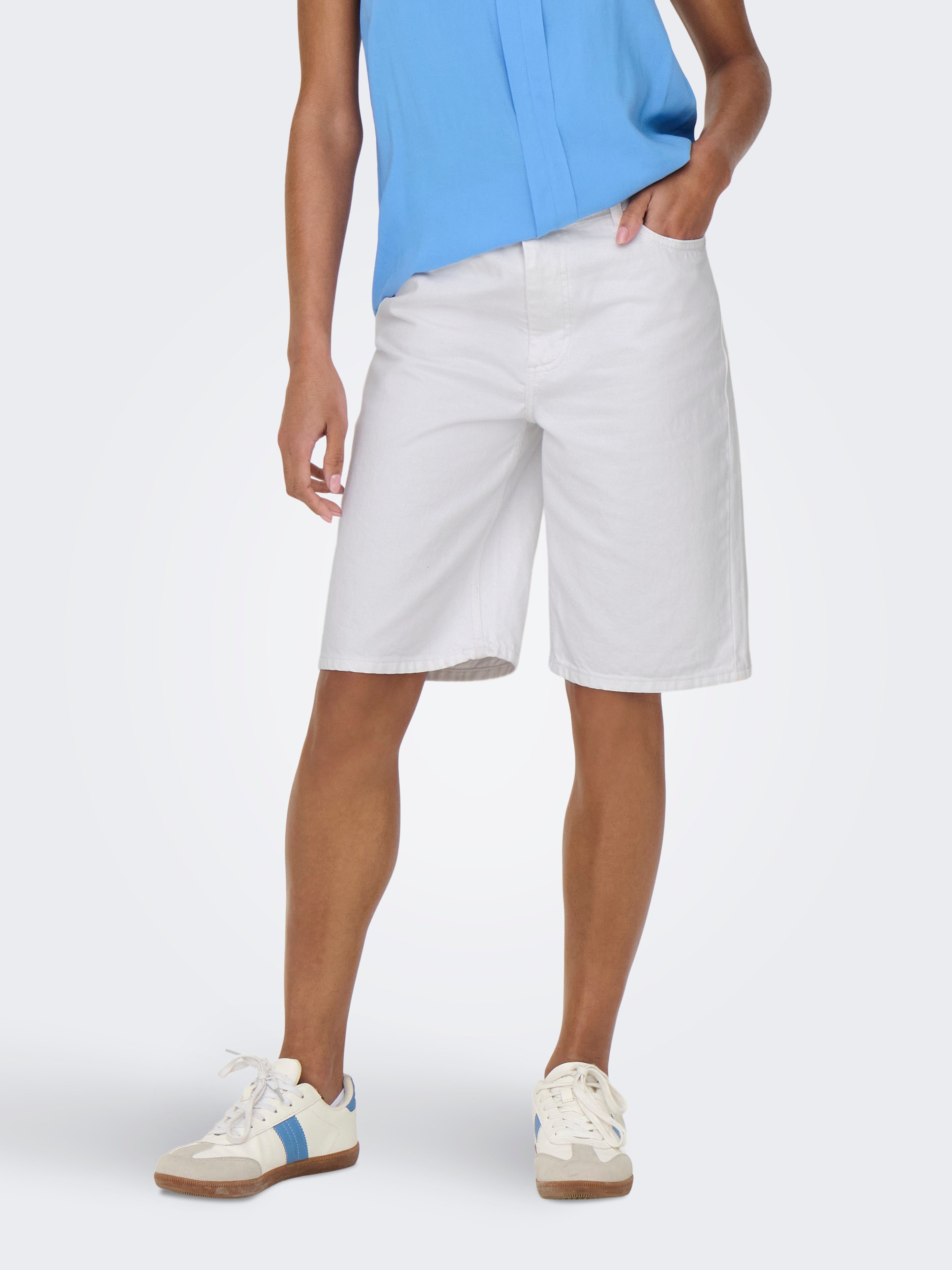 Onlsonny Hohe Taille Normal Geschnitten Jeans-shorts