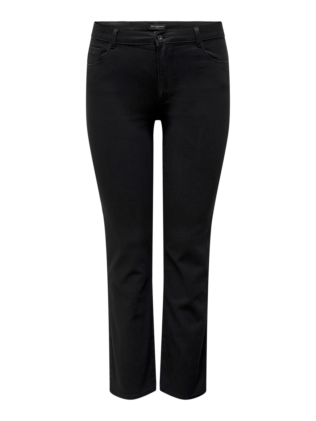 Curvy CARAugusta highwaisted Straight fit jeans | Black | ONLY®
