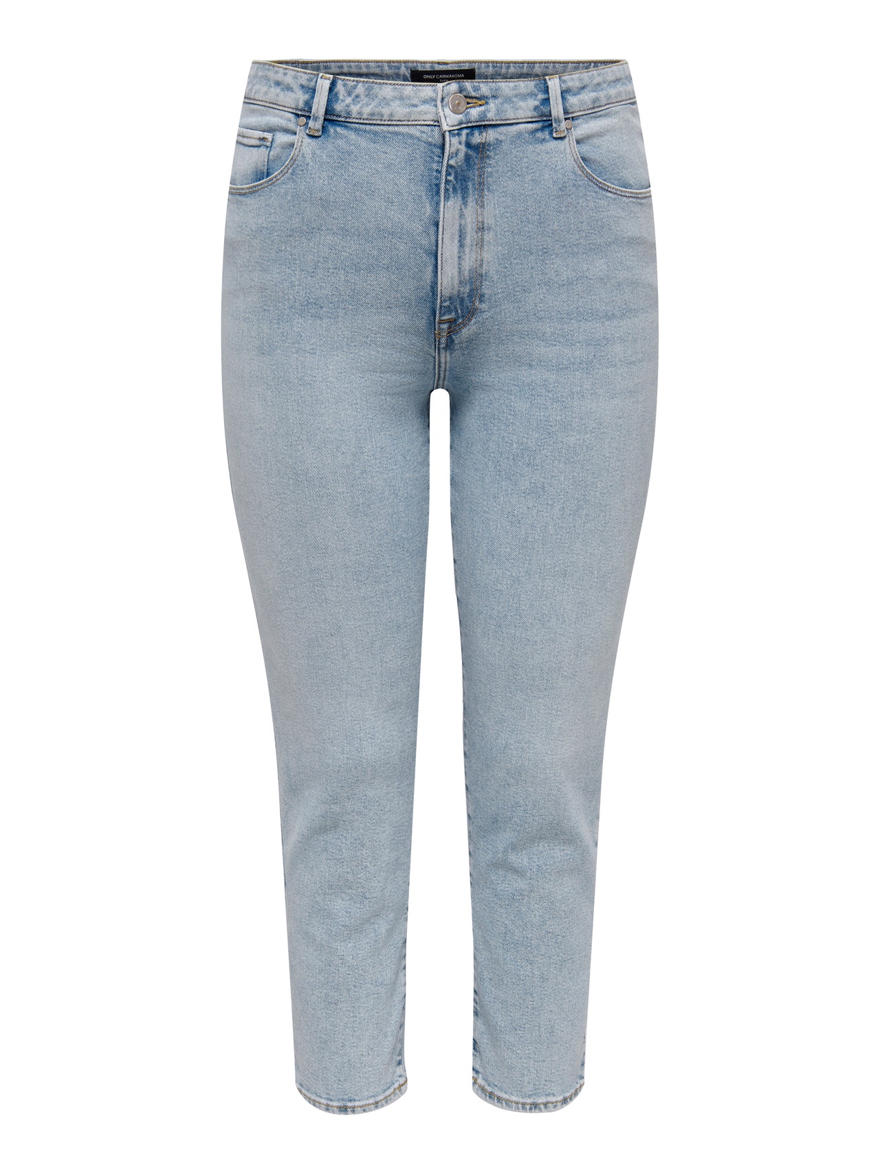 ONLY Curvy CARMily High Waist Jeans -Light Blue Denim - 15256790