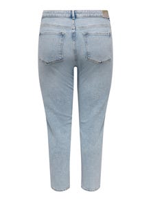 ONLY Jeans Straight Fit Taille haute Curve -Light Blue Denim - 15256790