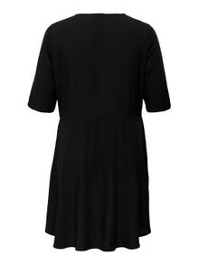 ONLY Robe longue Regular Fit Col en V -Black - 15256798