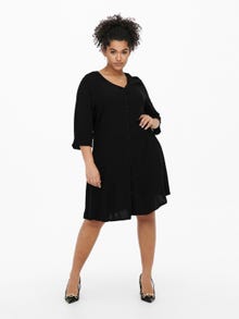ONLY Regular Fit V-Neck Long dress -Black - 15256798