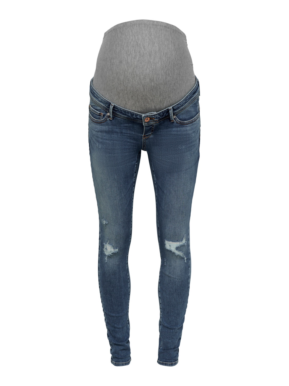 ONLY OLMCoral ankel slitte Skinny fit jeans -Medium Blue Denim - 15256821