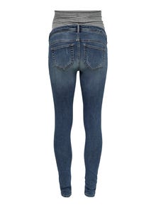 ONLY Skinny Fit Offener Saum Jeans -Medium Blue Denim - 15256821