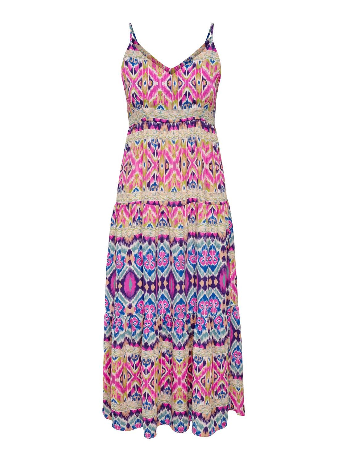 ONLY V-neck sleeveless maxi dress -Pink Cosmos - 15256834