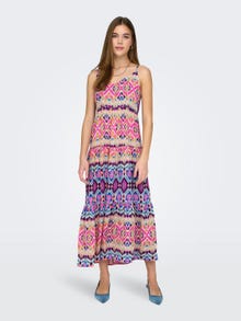 ONLY V-neck sleeveless maxi dress -Pink Cosmos - 15256834