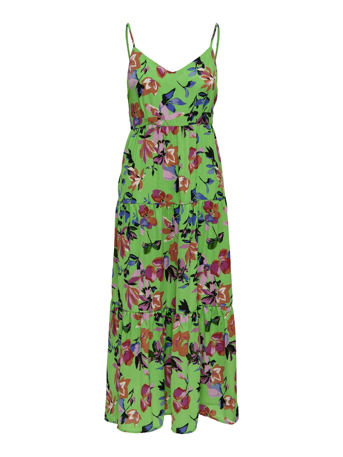 ONLY Patterned strap midi dress -Island Green - 15256836