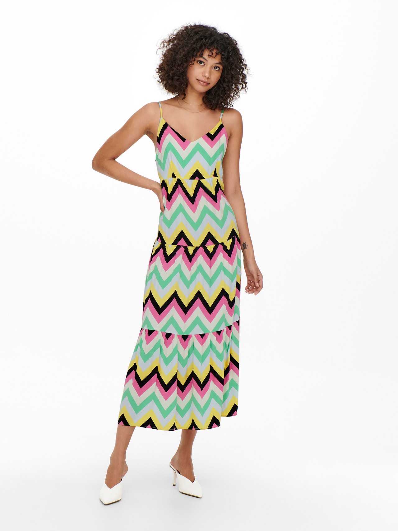 ONLY ONLALMA Long dress -Cloud Dancer - 15256836