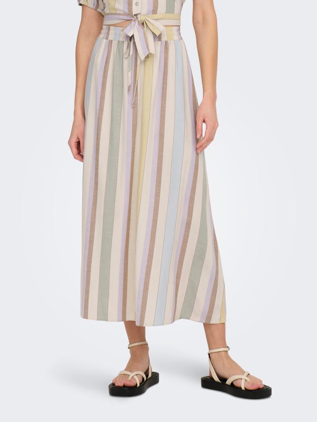 ONLY Striped Midi skirt - 15256844
