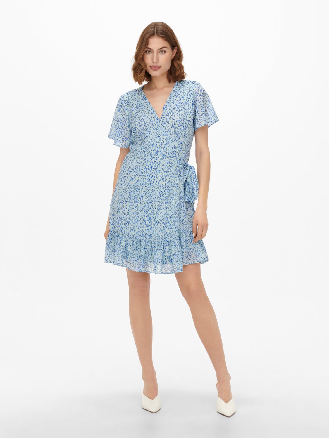 Short sleeved Wrap dress with 50 