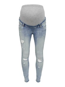 ONLY Jeans Skinny Fit Ourlé destroy -Light Blue Denim - 15257016