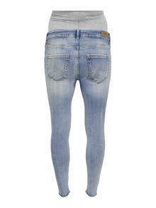 ONLY Skinny fit Versleten zoom Jeans -Light Blue Denim - 15257016