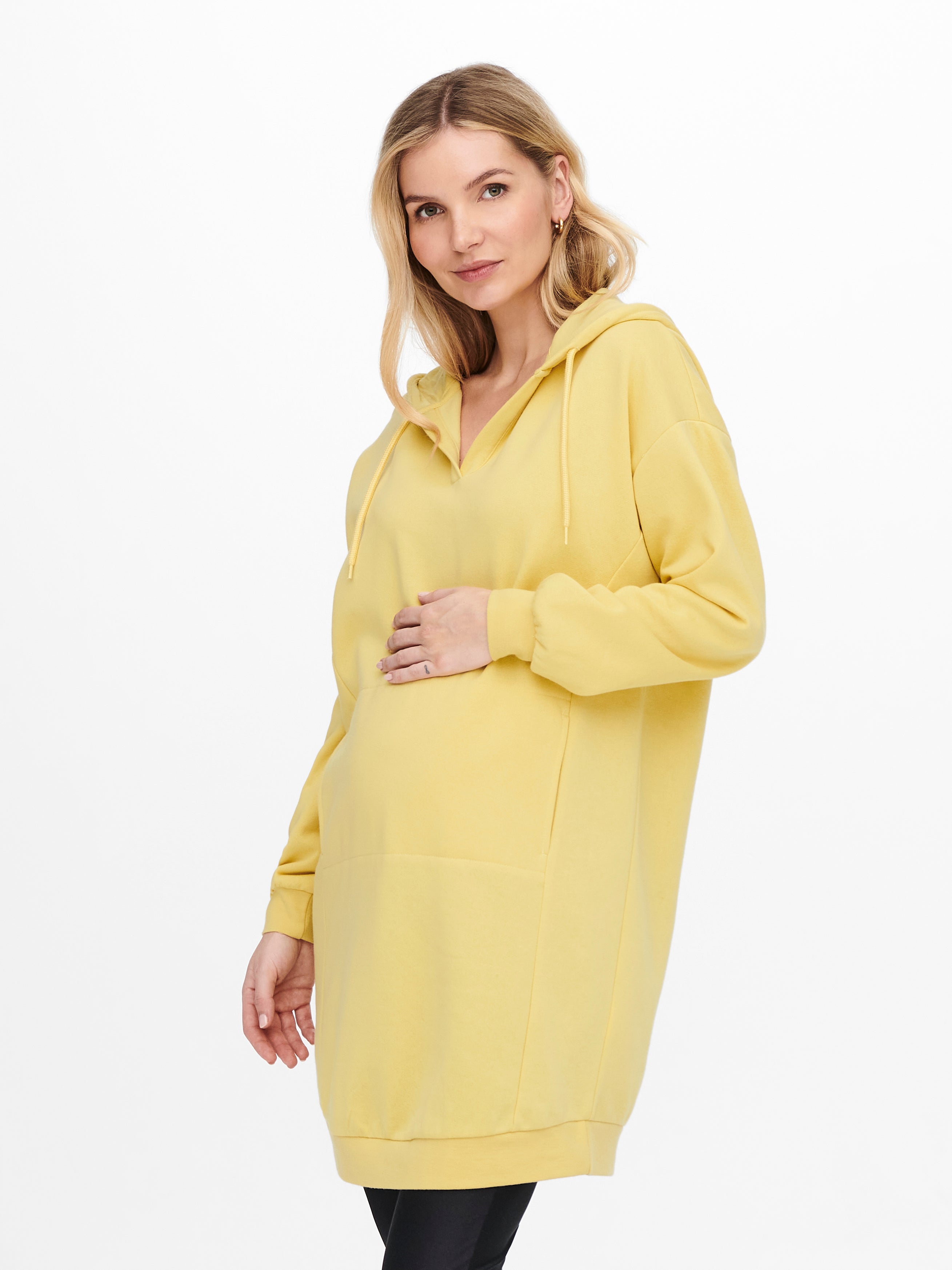 Hoodie hot sale dress yellow