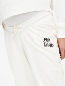 ONLY Mama solid colored Sweatpants -Cloud Dancer - 15257036