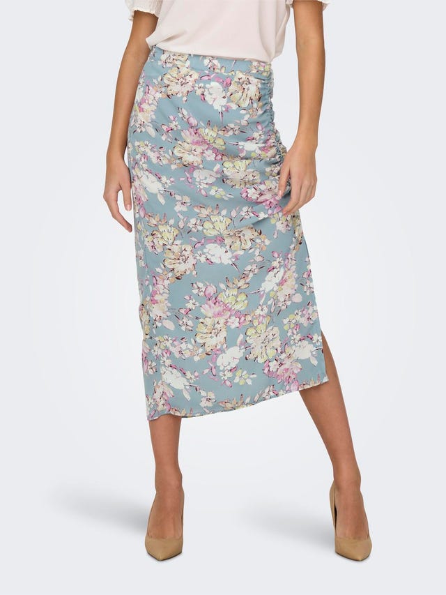 ONLY Rouching Midi skirt - 15257148