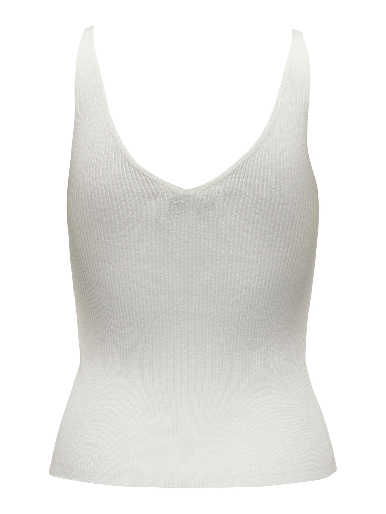 ONLY V-kaelus Pullover -Cloud Dancer - 15257194