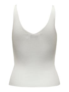 ONLY V-kaelus Pullover -Cloud Dancer - 15257194