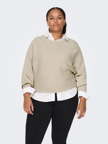 ONLY Boothals Pullover -Pumice Stone - 15257227