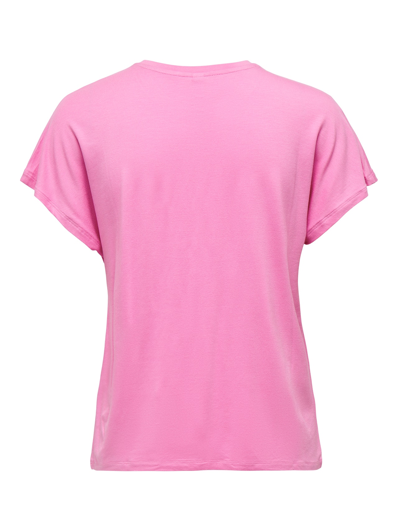 ONLY Ensfarget T-skjorte -Fuchsia Pink - 15257232