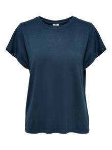ONLY Einfarbiges T-Shirt -Moonlit Ocean - 15257232