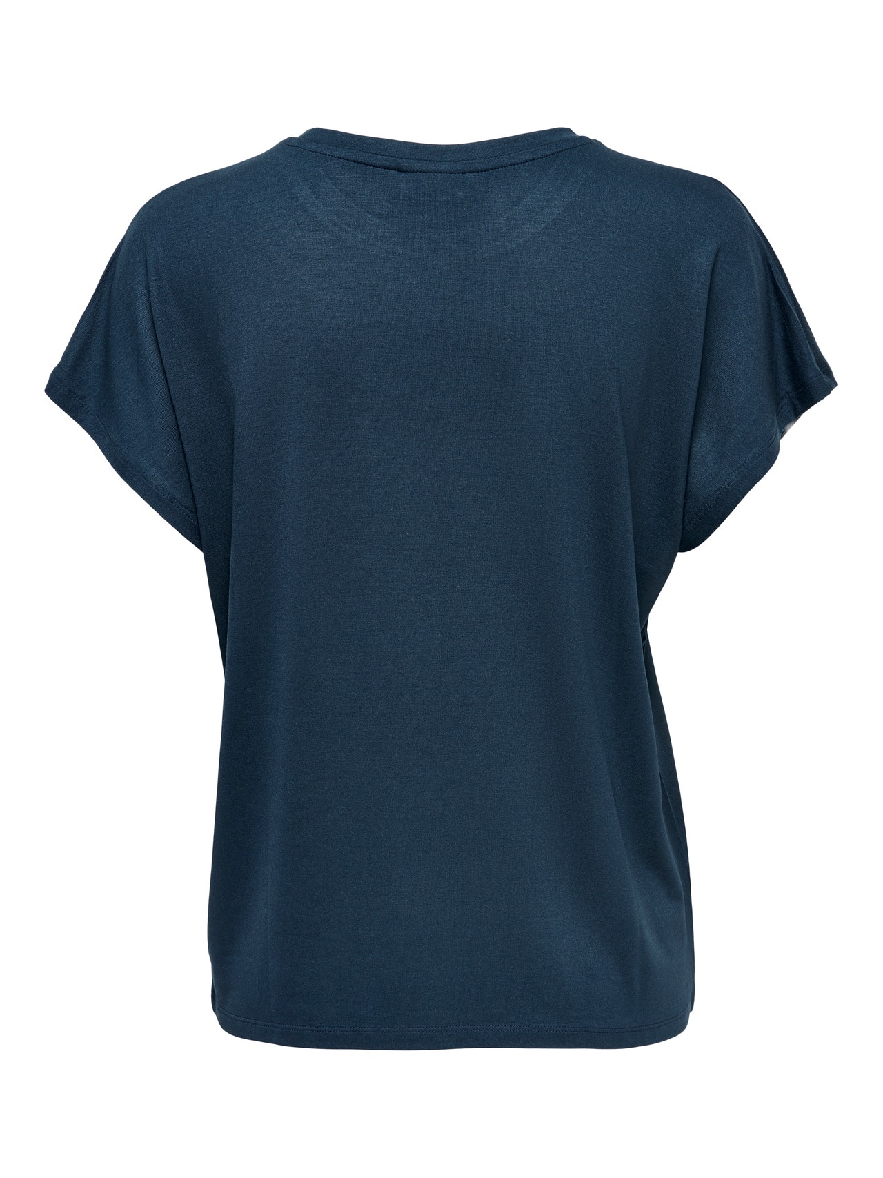 ONLY Ensfarvet T-shirt -Moonlit Ocean - 15257232