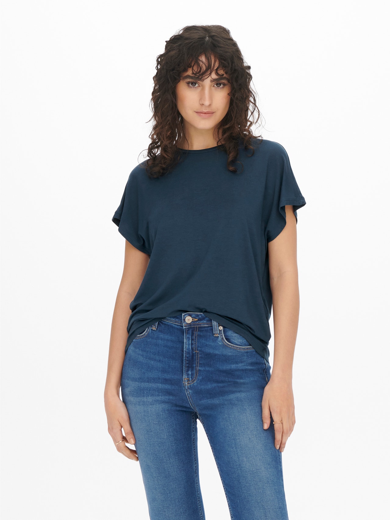 ONLY Enfärgad T-shirt -Moonlit Ocean - 15257232