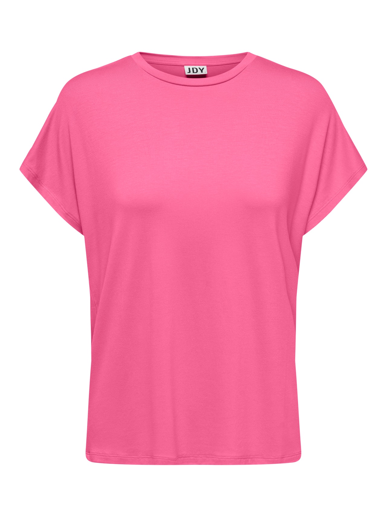 ONLY Regular Fit O-Neck Top -Shocking Pink - 15257232