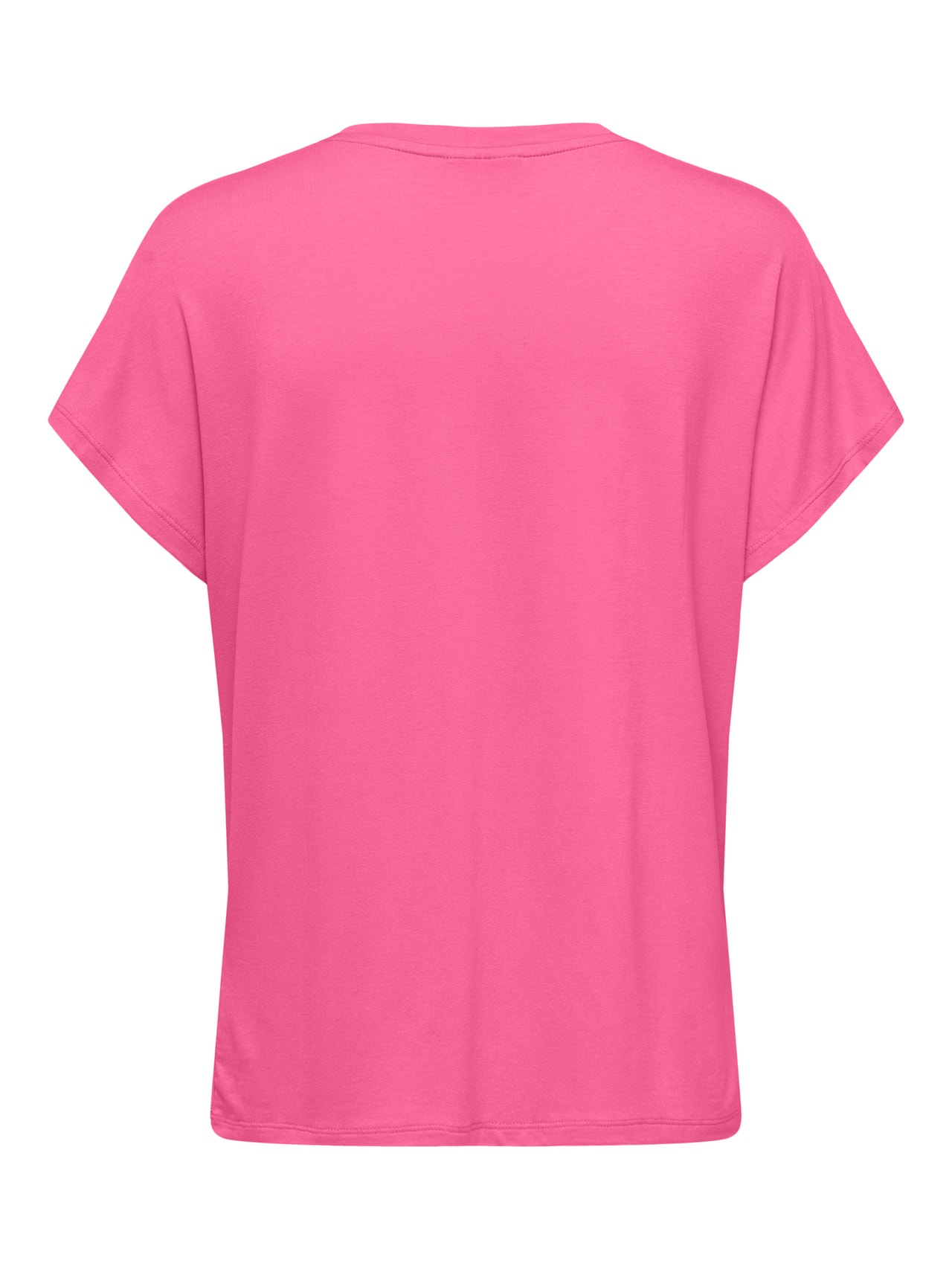 ONLY Regular Fit Round Neck Top -Shocking Pink - 15257232