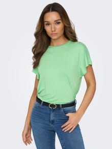 ONLY Enfärgad T-shirt -Absinthe Green - 15257232