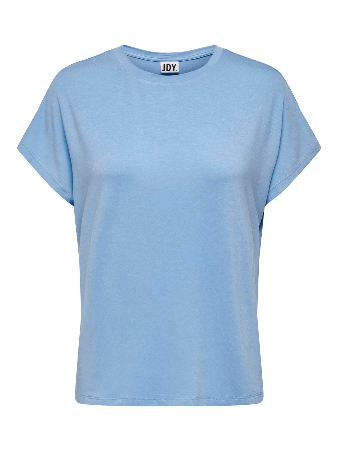 ONLY Effen gekleurde T-shirt -Della Robbia Blue - 15257232