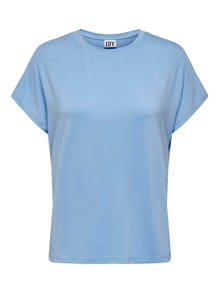 ONLY Enfärgad T-shirt -Della Robbia Blue - 15257232