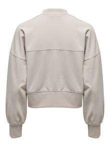 ONLY O-neck short bomber jacket -Chateau Gray - 15257244