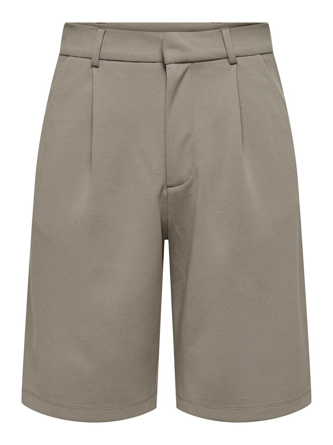ONLY Klassische Anzugs- Shorts -Driftwood - 15257249