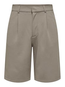 ONLY Normal geschnitten Mittlere Taille Shorts -Driftwood - 15257249