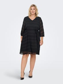 ONLY Regular Fit V-Neck Long dress -Black - 15257314