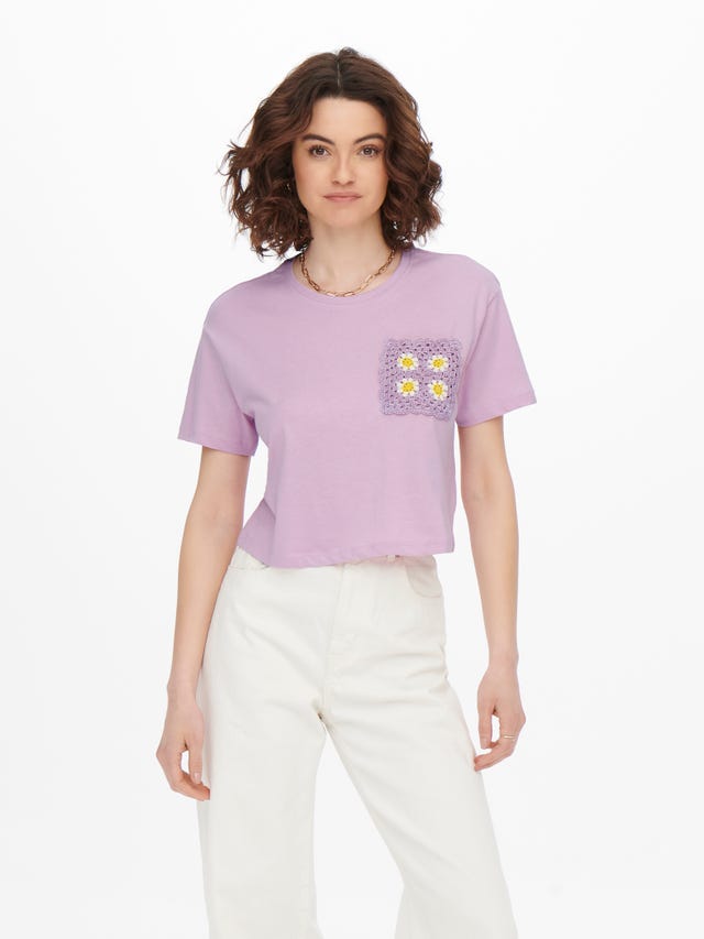 ONLY Cropped T-shirt - 15257452