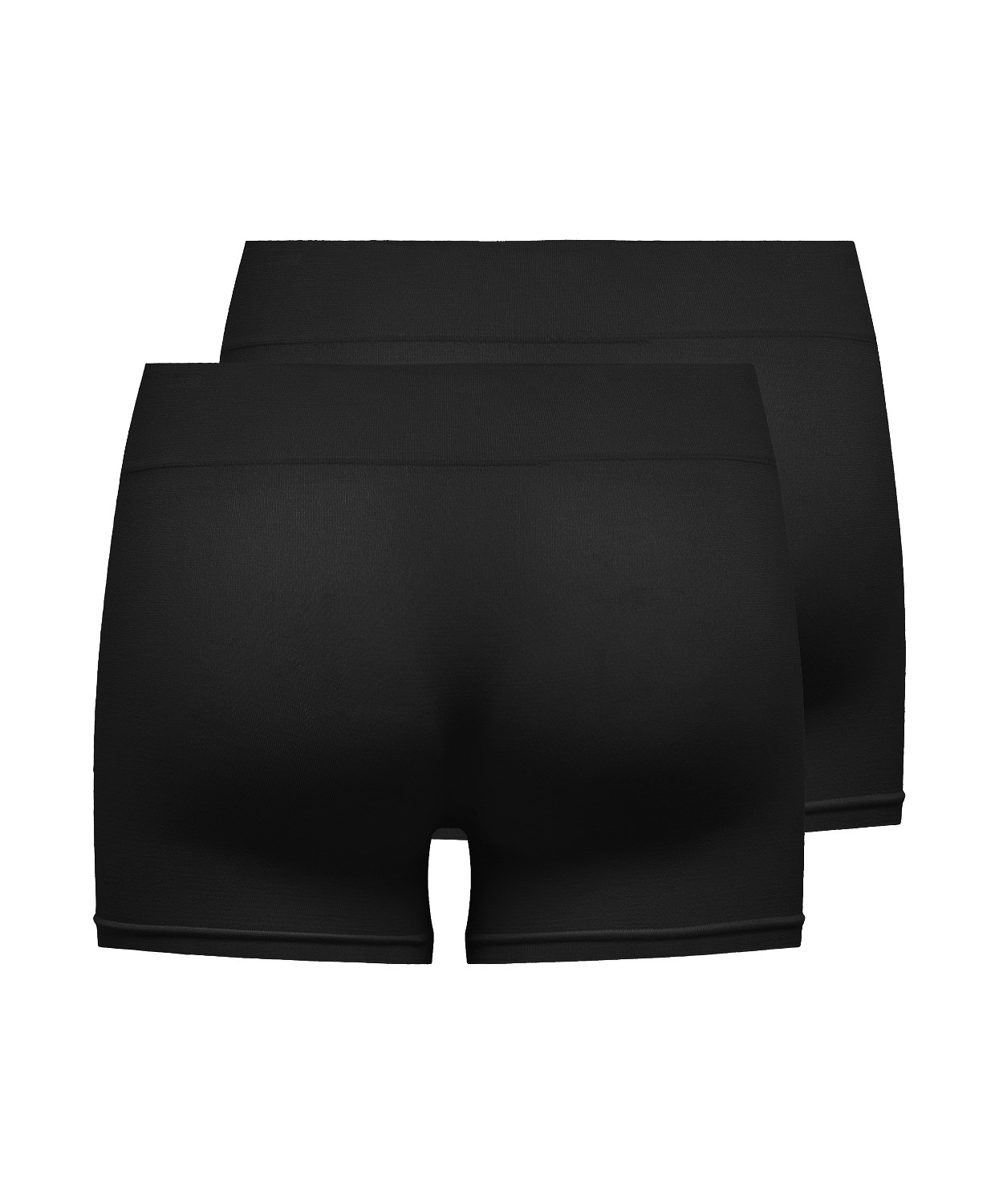 ONLY 2-pack sömlös mini Shorts -Black - 15257453