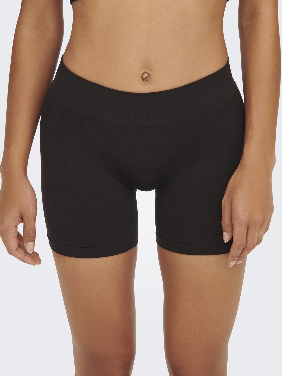 ONLY 2-pack naadloze mini Shorts -Black - 15257453