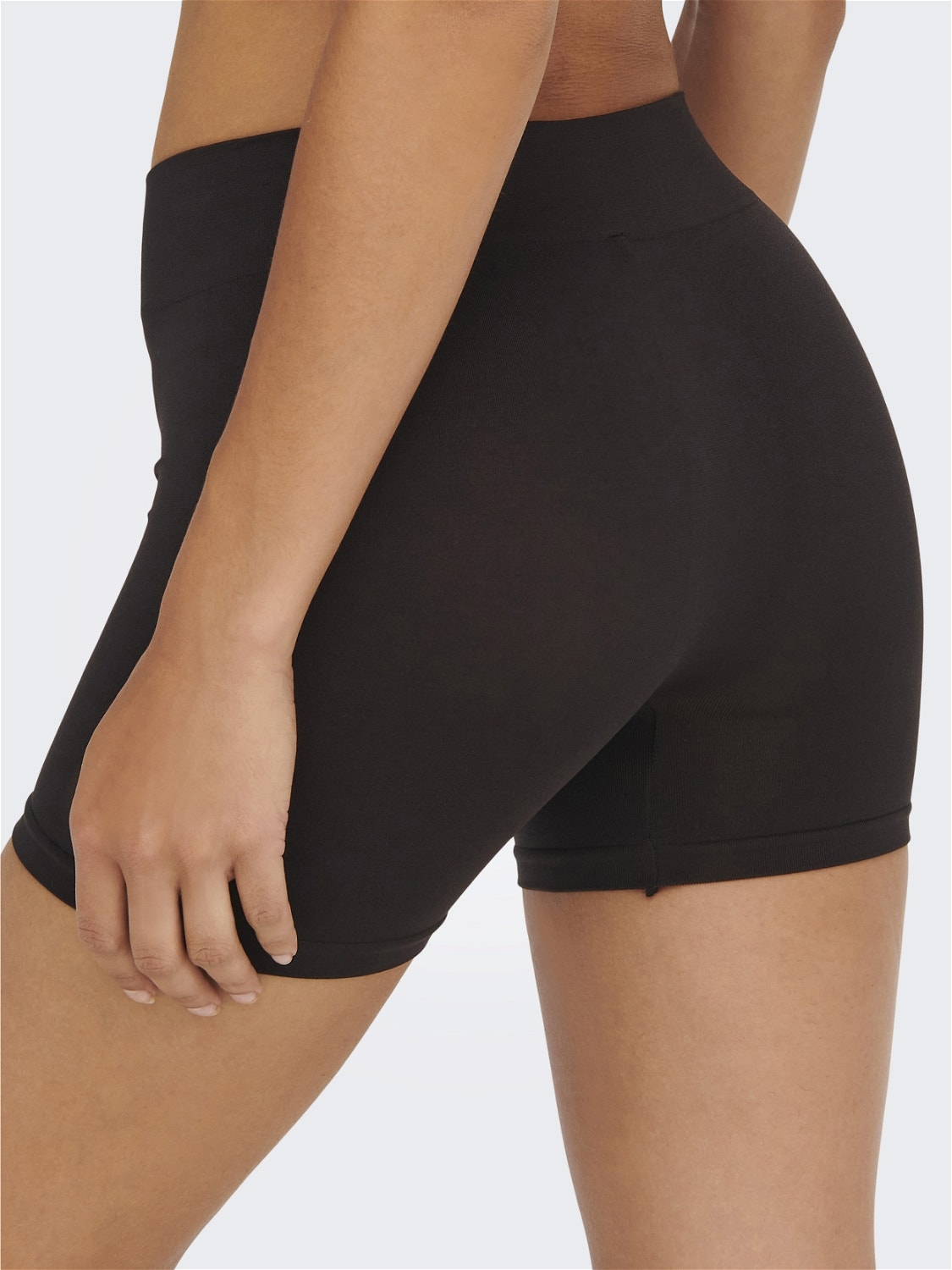 2-pack seamless mini Shorts, Black