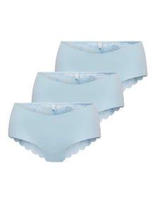 ONLY 3-pack kant Slips -Clear Sky - 15257469