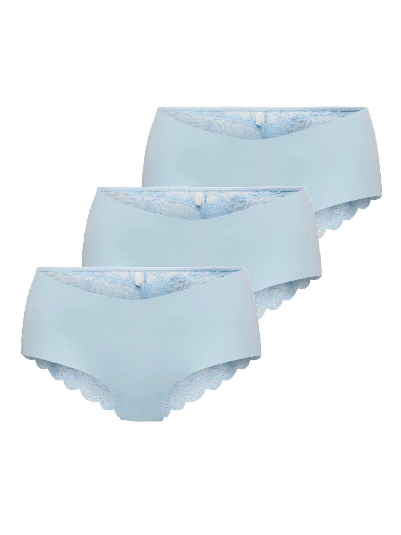 ONLY 3-pack lace Briefs -Clear Sky - 15257469